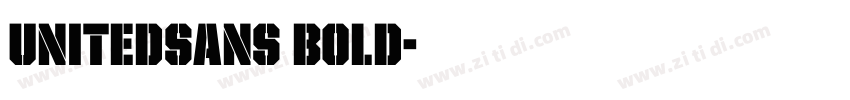 UnitedSans Bold字体转换